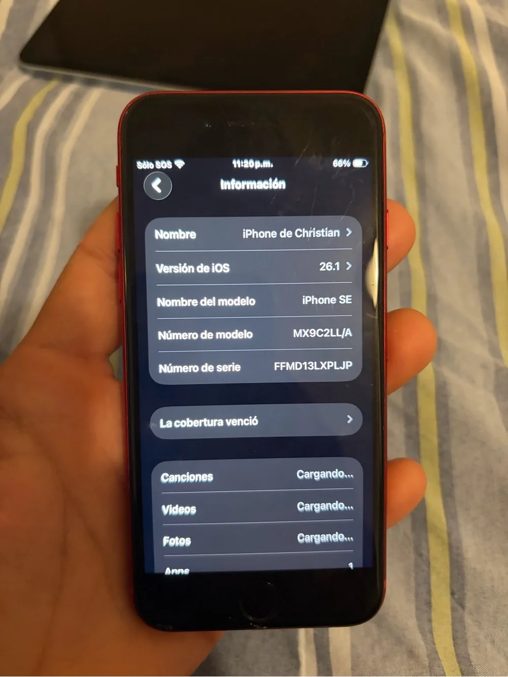 Apple red iphone